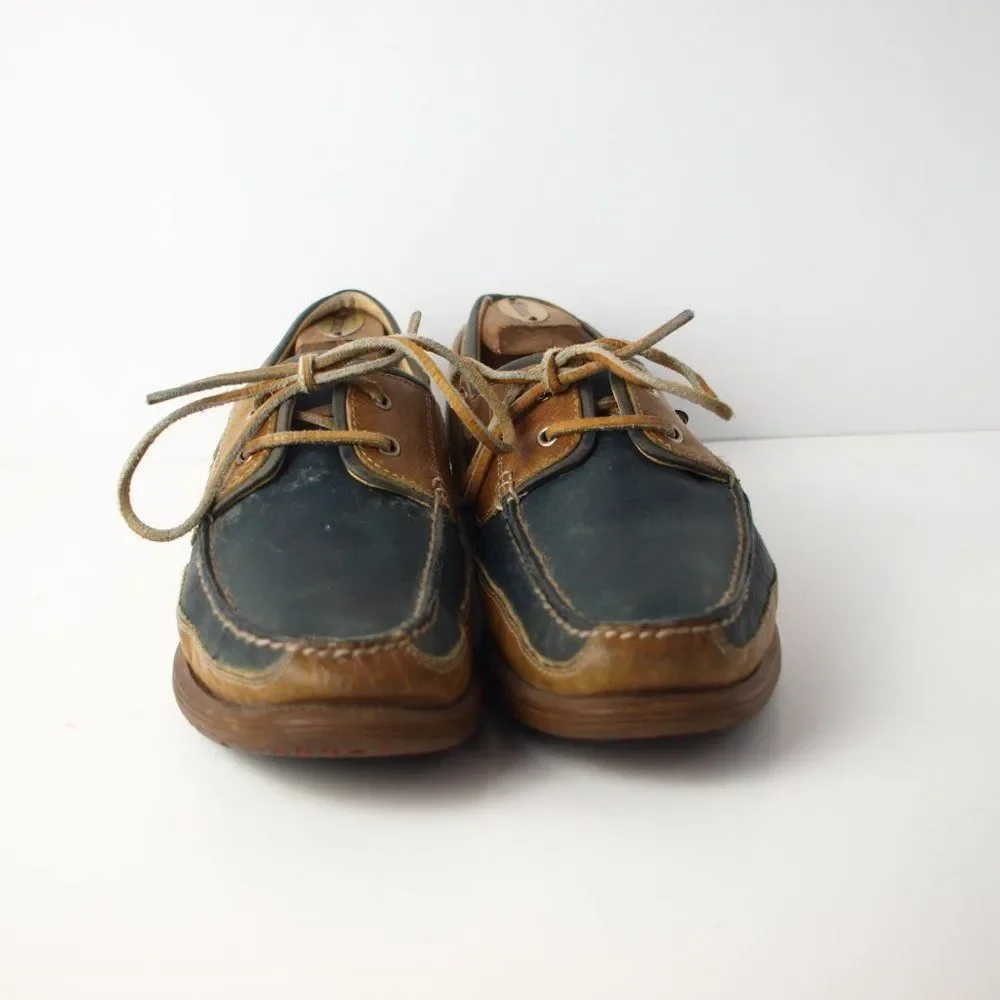 Johnston &‎ Murphy Brown & Blue Deck Shoes Size 8.5